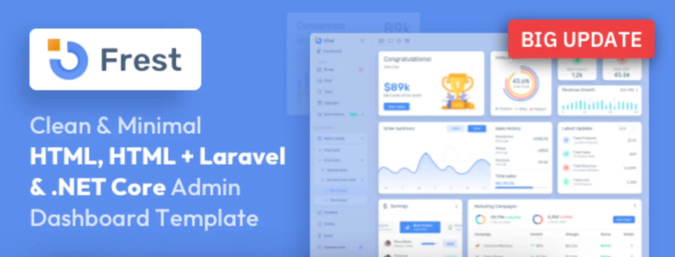 Frest - Bootstrap 5 HTML Admin Dashboard Template
