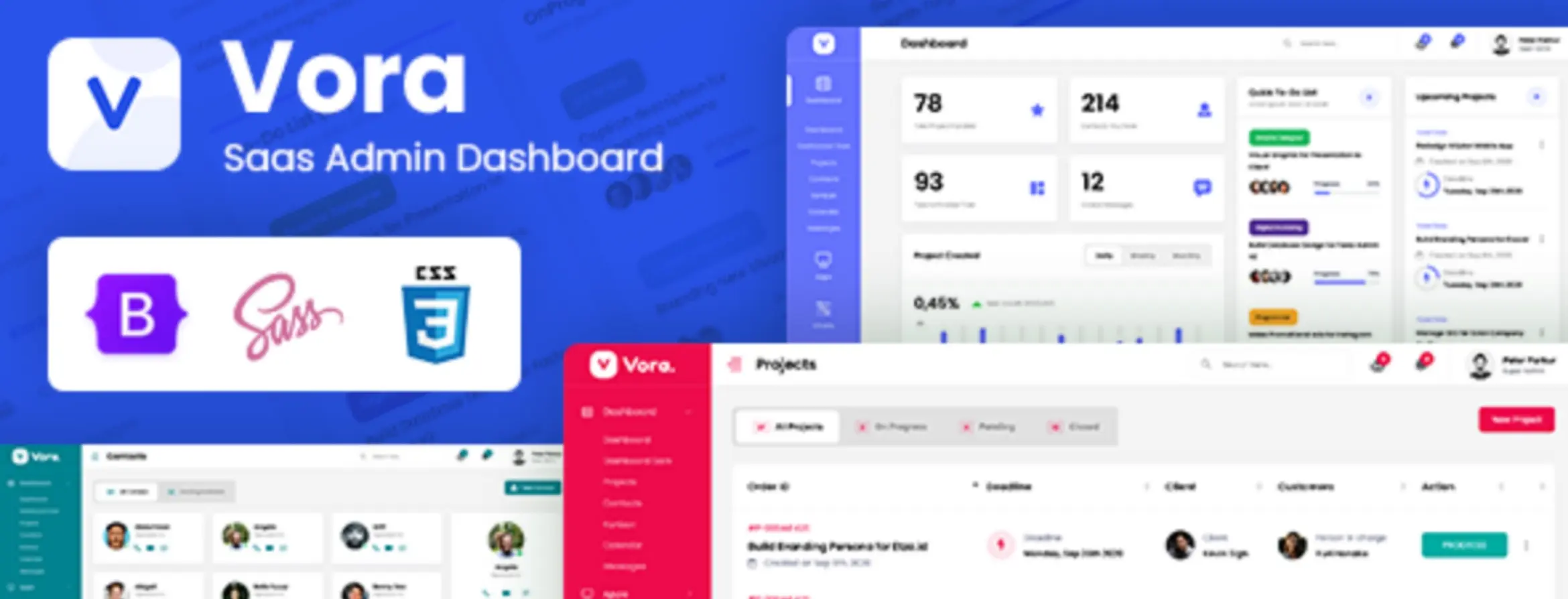 Vora - Saas Admin Dashboard Bootstrap HTML Template