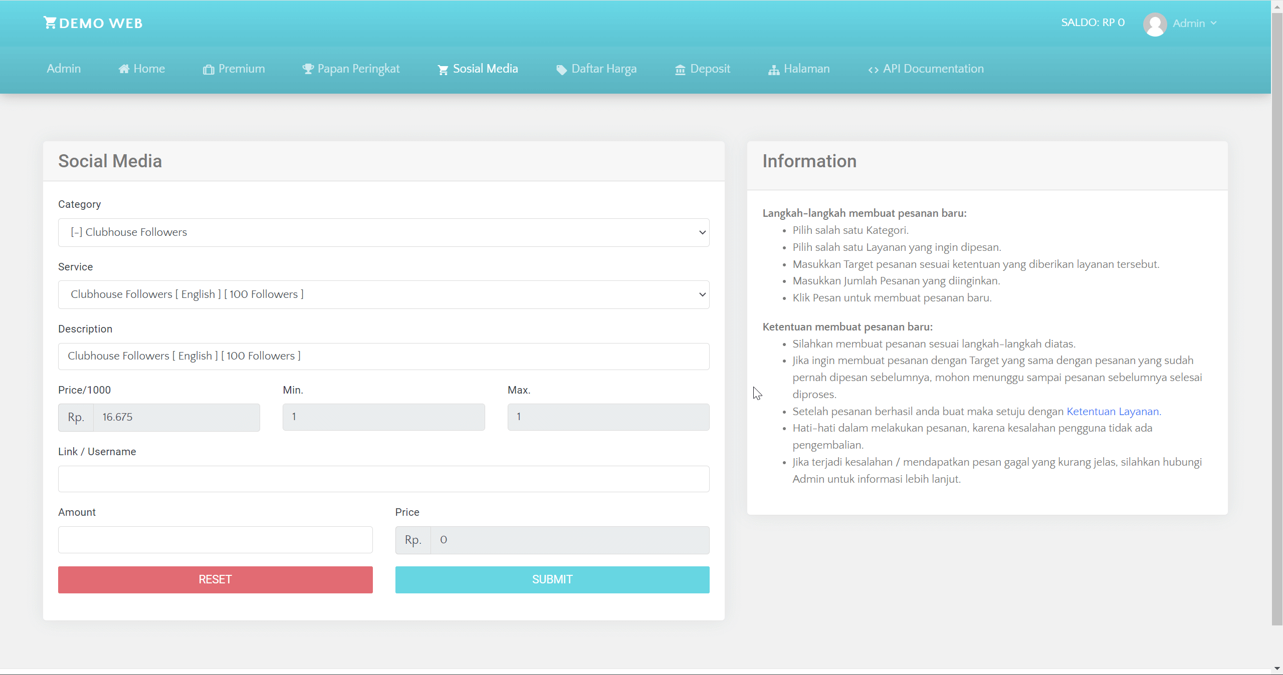 Gratis Web SMM Panel Official by Irvankede &  Paydisini